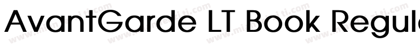 AvantGarde LT Book Regular字体转换